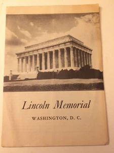 Lincoln Memorial Washington, DC Travel Guide~Vintage 1941 Illustrated Book - Picture 1 of 4