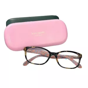 Occhiali da vista donna Kate Spade Brylie 2NL montatura tartaruga 135 con custodia rosa verde - Foto 1 di 12