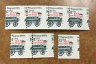 2130A  10.1C Misperf Error / Efo  Transportation Oil Wagon Coil Mint Nh 7 Stamps