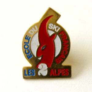 Médaille de ski - Ecole du Ski Française Les 2 Alpes - E.S.F Chamois - Pin's