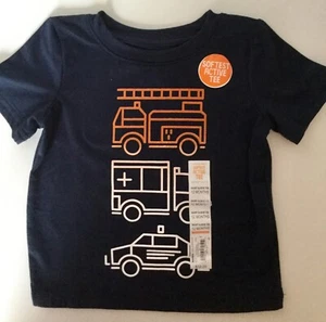 New Jumping Beans Infant Short Sleeve T shirt 12 Month Fire Ambulance Police - Bild 1 von 3