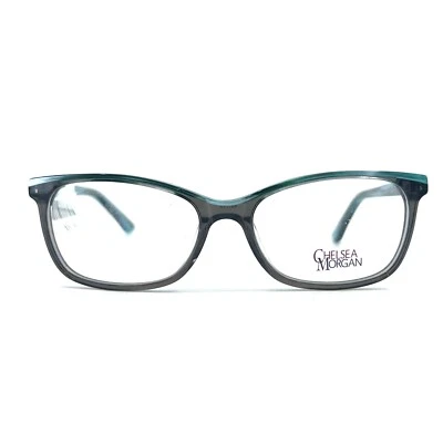 Chelsea Morgan CMM 7001 GR Kids Eyeglasses Frames Grey Blue Cat Eye 49-15 130 a1