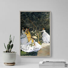Claude Monet - Women in The Garden (1866) V2 Poster, Art Print, Painting, Gift