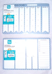 2Pen+Gear Weekly Meal Planner Pad with Magnets Shopping List Meal Plan 52 Sheets - Picture 1 of 6
