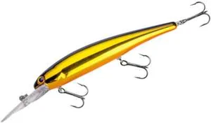 BANDIT SUSPENDING MINNOW, 4-5/8", GOLD/SCHWARZER RÜCKEN, TIEFER ZANDERKÖDER - Bild 1 von 1