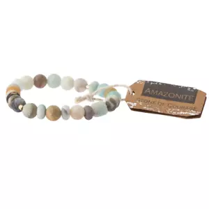 Bracciale Impilabile Scout Curato Indossa AMAZONITE STONE GIOIELLI SS004 - Foto 1 di 3