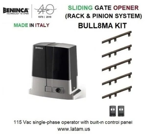 BENINCA SCHIEBETORÖFFNER/OPERATOR 115 VAC 24 FUSS/1600 LBS (BULL8MA KIT-8) - Bild 1 von 8
