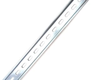 20 Pieces DIN Rail Slotted Steel RoHS 1 Meter Long 35mm 7.5mm 20 Meters Total - Picture 1 of 3