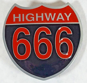 Highway 666 Great American Products Pewter Road Sign Novelty Belt Buckle - 2001
