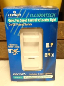 LEVITON ILLUMATECH IPF01-1LZ Quiet Fan Speed Control SEALED - Picture 1 of 1