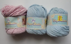 15 oz 420 g Lily Sugar Babies 100% Cotton Blue Pink - Picture 1 of 5