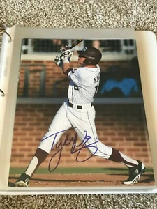 TYLER NAQUIN AUTOGRAPHED SIGNED 8X10 PHOTO TEXAS A&M CLEVELAND INDIANS COA - Picture 1 of 1