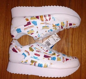 Reebok Classic Wonder Woman Harman Ripple Double GZ8246 Womens Size 10.5 White - Picture 1 of 4