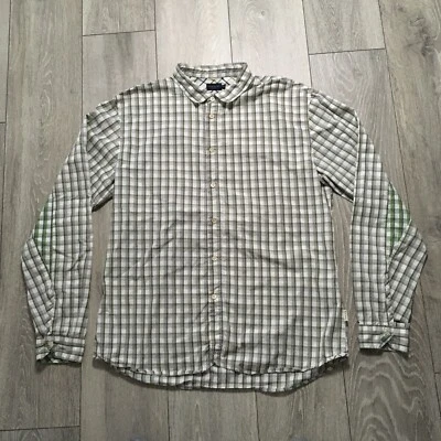 Paul Smith Shirt 2XL Mens White Purple Check Button Down Cotton Slim  - image 1 of 4