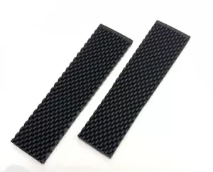 NEW Breitling 256s Aero Classic Mesh Black Rubber Strap Band 24-20mm - Picture 1 of 4