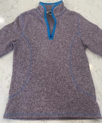 Vellón Lands’ End Cuarto Cremallera, Niñas, Talla M (10/12), Púrpura Foto 1 de 4