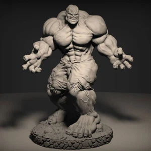 3D Print - Hulk V4 From Marvel - Custom Resin Statue - 9 inch - DC Marvel - Picture 1 of 4