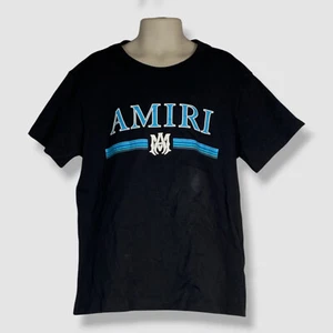 Amiri Unisex Kid's Black MA Bar Logo Crewneck Short Sleeve T-Shirt Size 8Y - Picture 1 of 5