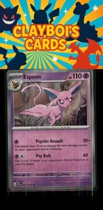 Espeon SV: Prismatic Evolutions Pokémon 033/131 Holo Rare NM+ - Picture 1 of 2