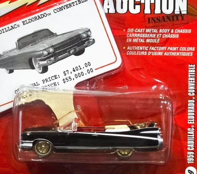 Johnny Lightning 59 1959 Cadillac Eldorado Convertible Auction Insanity Car /RRs - Image 1 of 2