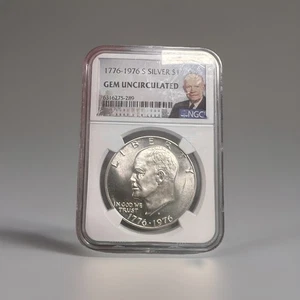 1976-S Eisenhower Ike Silver Dollar NGC Certified - Picture 1 of 2