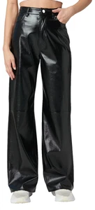 BlLANKNYC Women's Franklin Right On Time Vegan Leather Pant, Black, 30 - Picture 1 of 4