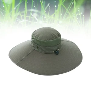 Casco de pesca sombrero al aire libre para hombre 1 pieza (verde ejército) - Imagen 1 de 11