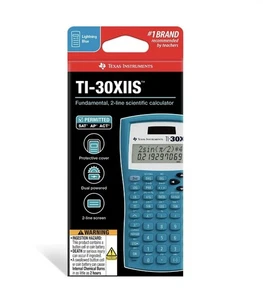 Calculadora científica azul derivada Texas Instruments TI-30XIIS - Imagen 1 de 7