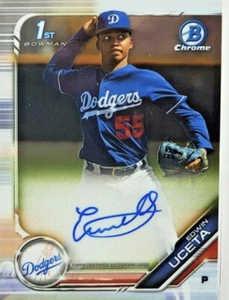 2019 Bowman Chrome Edwin Uceta 1st Auto Autograph #CPA-EU L.A. Dodgers - Picture 1 of 2