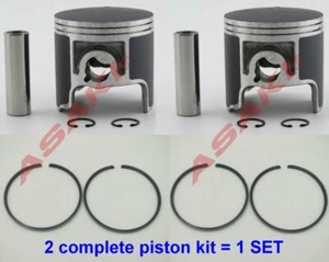For PWC Jet Ski YAMAHA Super Jet 700 Piston Kit (61X-11631-00 STD + Ring) X2 - Foto 1 di 3