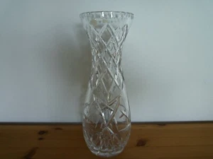 Große elegante Vase Bleikristall geschliffen Schleuder-Stern-Motiv, 36 cm hoch - Bild 1 von 7