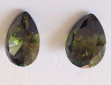 Dark Olive-Pear Cubic Zirconia Loose gems  CZ  Lots AAA Wholesale USA Seller