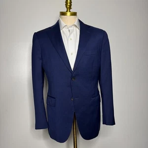 Suitsupply Men's 40R Blue Wool Suit Blazer Jacket 2-Button Napoli - Picture 1 of 11