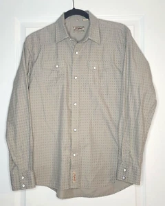 Western Rafter C Cowboy Shirt Boy's 2XL Pearl Snap Gray Long Sleeve Casual Clean - Picture 1 of 4