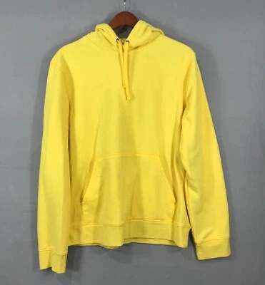 Sudadera con Capucha Tek Gear Ultrasoft Polar Para Hombre Mediana Amarilla Pullover Sudadera L/S Foto 1 de 4