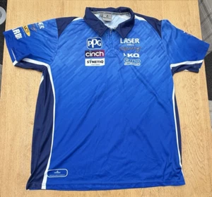 Harlequin Teamwear Laser Tools Racing Shirt British Motorsport Size 3XL Zip Polo - Picture 1 of 10