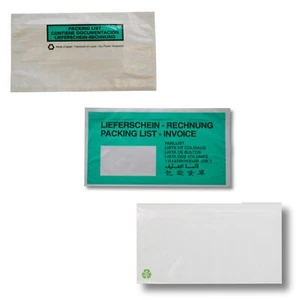 Delivery note pockets document pockets DIN long delivery note accompanying paper bags - Picture 1 of 14