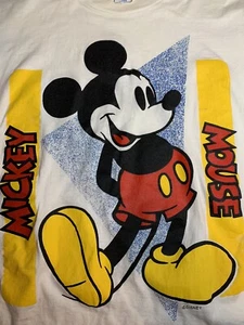 Vintage Mickey Mouse Disney Character Fashions single stitch T-Shirt large. read - Picture 1 of 8