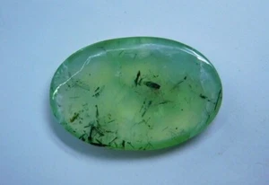 Top wunderschöner 100 % natürlicher grüner Prehnit Cabochon loser Edelstein 71 kt. ME-5707 - Bild 1 von 5