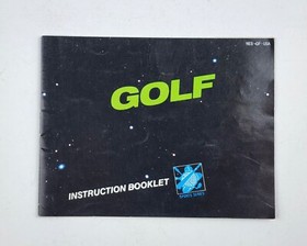 Nintendo NES GOLF Black Label Manual Instruction Booklet Only Vintage 1985