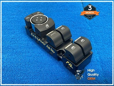 2018-2022 FORD ECOSPORT INTERRUPTOR DE CONTROLE DE JANELA MESTRE PORTA MOTORISTA DIANTEIRO ESQUERDO FABRICANTE DE EQUIPAMENTO ORIGINAL - Imagem 1 de 4