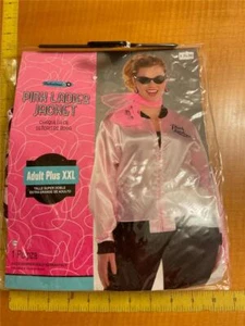 Fabulous 50 Grease Pink Ladies Jacket Adult Plus Size XXL Sandy - Picture 1 of 4