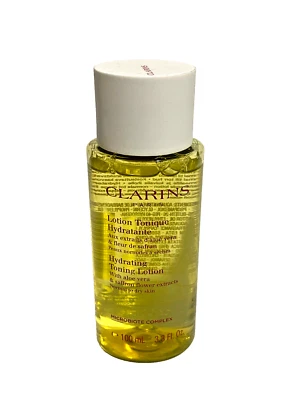CLARINS Hydrating Toning Lotion with Aloe vera& saffron100ml 3.3 fl oz UNSEALED - Image 1 of 2