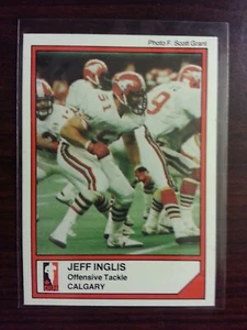 Jogo CFL #130 1984 JEFF INGLIS estampadoras Calgary Universidad de Guelph - Imagen 1 de 1