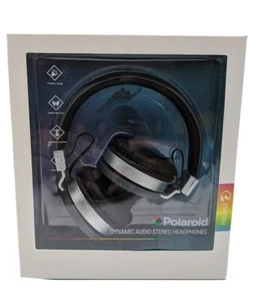 Polaroid Dynamic Faltbare Audio Stereo Kopfhörer Grau & Schwarz *lesen* - Bild 1 von 6