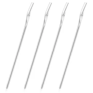 4-Piece 8.7-inch Stainless Steel Pickle Forks 22 cm Dessert Fork Fruit Fork S... - Picture 1 of 7