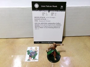 =Dungeons and Dragons D&D DRAGONEYE Lion Falcon Monk 6/60 con tarjeta= - Imagen 1 de 1