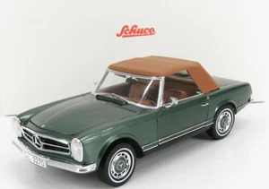 Schuco 1963 Mercedes Benz 280 SL Pagoda verde/tostado 1:18*¡Nuevo! ¡MUY RARO!! - Imagen 1 de 11