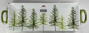Rachel Ashwell Tray Christmas Farmhouse Country Decorated Trees 18" Handles NEW - Picture 1 of 6