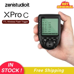 US Godox XPro-C 2.4G TTL Wirless Studio Flash Light Trigger For Canon EOS Camera - Picture 1 of 12